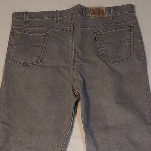 VINTAGE LEVI'S 540 SIGNATURE Flex Denim Relaxed Fit Gray Jeans 44x30 made in USA